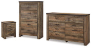 Trinell Dresser, Chest and Nightstand - B446B104