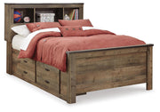 Trinell Full Bookcase Bed with Mattress - B446B105