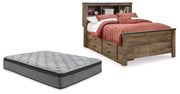 Trinell Full Bookcase Bed with Mattress - B446B105
