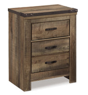 Trinell King Panel Bed with Dresser and 2 Nightstands in Brown from Ashley - Luna Furniture
