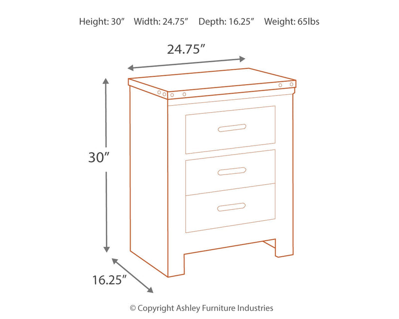 Trinell King Panel Bed with Dresser and 2 Nightstands in Brown from Ashley - Luna Furniture