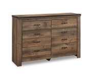 Trinell King Panel Bed with Dresser and Chest in Brown - PKG005092