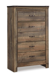 Trinell King Panel Bed with Dresser and Chest in Brown - PKG005092