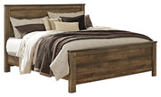 Trinell King Panel Bed with Dresser in Brown from Ashley - Luna Furniture