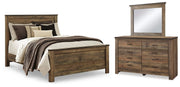 Trinell Queen Panel Bed, Dresser and Mirror - B446B82
