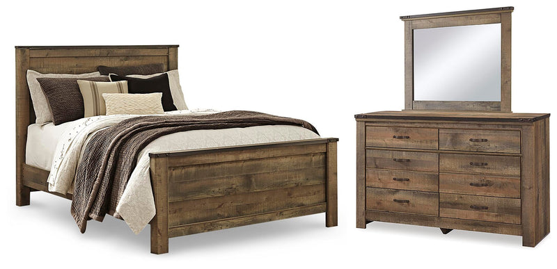 Trinell Queen Panel Bed, Dresser and Mirror - B446B82