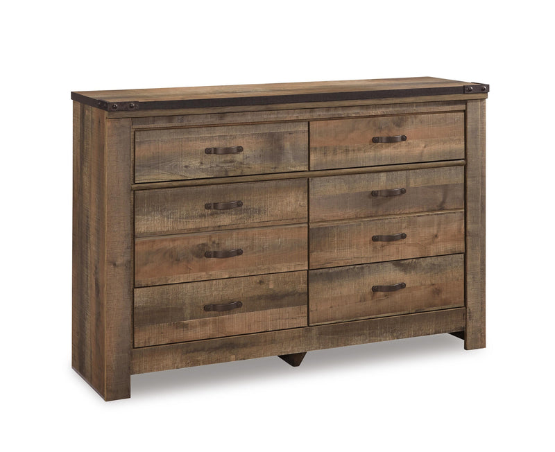 Trinell Queen Panel Headboard with Dresser, Chest and Nightstand in Brown - PKG005076