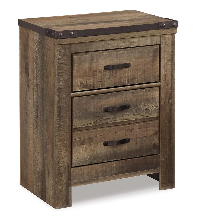 Trinell Queen Panel Headboard with Dresser, Chest and Nightstand in Brown - PKG005076
