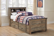 Trinell Twin Bookcase Bed, Dresser and 2 Nightstands - B446B101