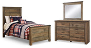 Trinell Twin Panel Bed, Dresser and Mirror - B446B77