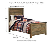 Trinell Twin Panel Bed, Dresser and Mirror - B446B77