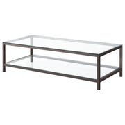 Trini 2-piece Coffee and End Table Set Black Nickel - 720228-S2