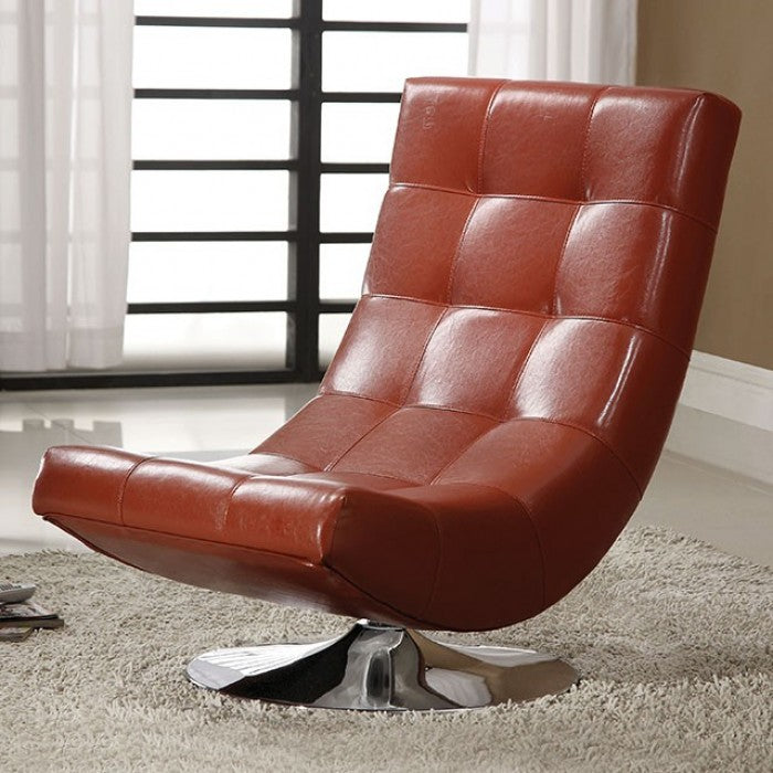 Trinidad Mahogany Red Accent Chair - CM-AC6912R