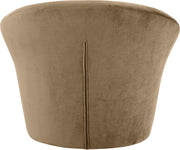 Tristan Velvet Upholstered Accent Chair in Beige - 33015Beige