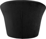 Tristan Velvet Upholstered Accent Chair in Black - 33015Black