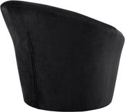 Tristan Velvet Upholstered Accent Chair in Black - 33015Black