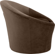 Tristan Velvet Upholstered Accent Chair in Brown - 33015Brown