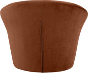 Tristan Velvet Upholstered Accent Chair in Cognac - 33015Cognac