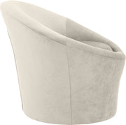 Tristan Velvet Upholstered Accent Chair in Cream - 33015Cream