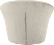 Tristan Velvet Upholstered Accent Chair in Cream - 33015Cream