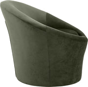 Tristan Velvet Upholstered Accent Chair in Green - 33015Green