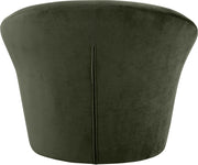 Tristan Velvet Upholstered Accent Chair in Green - 33015Green