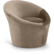 Tristan Velvet Upholstered Accent Chair in Taupe - 33015Taupe