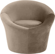 Tristan Velvet Upholstered Accent Chair in Taupe - 33015Taupe