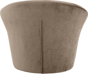 Tristan Velvet Upholstered Accent Chair in Taupe - 33015Taupe