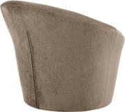Tristan Velvet Upholstered Accent Chair in Taupe - 33015Taupe
