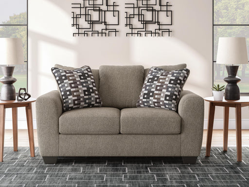 Triston-Peaks Suede Loveseat - 3020435