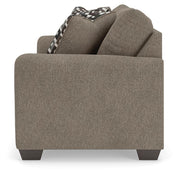 Triston-Peaks Suede Loveseat - 3020435