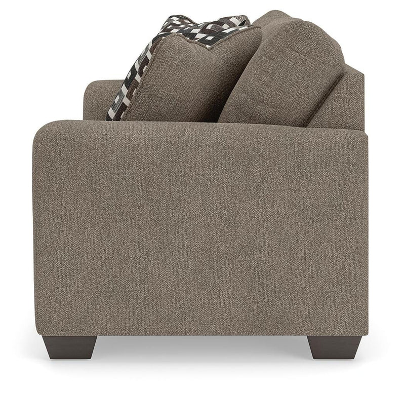 Triston-Peaks Suede Loveseat - 3020435