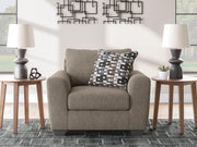 Triston-Peaks Suede Oversized Chair - 3020423