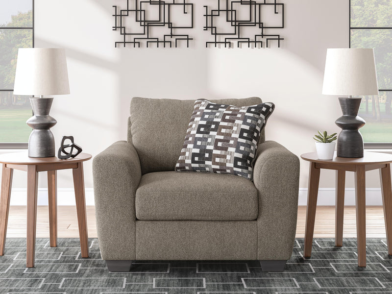Triston-Peaks Suede Oversized Chair - 3020423