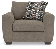 Triston-Peaks Suede Oversized Chair - 3020423