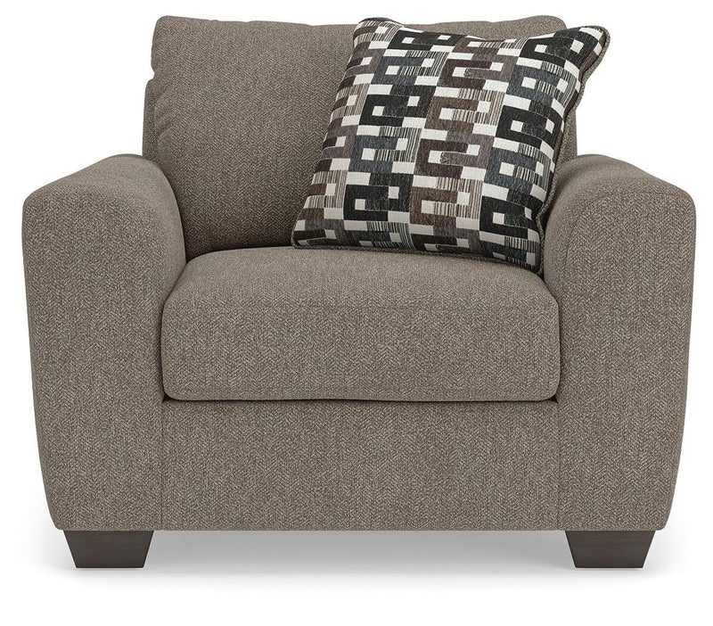 Triston-Peaks Suede Oversized Chair - 3020423