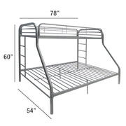 Tritan Twin/Full Bunk Bed - 02053SI