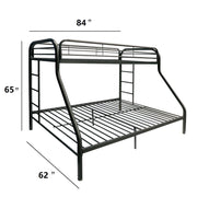 Tritan Twin XL/Queen Bunk Bed - 02052BK