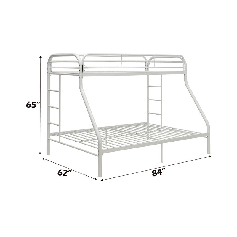 Tritan Twin XL/Queen Bunk Bed - 02052WH