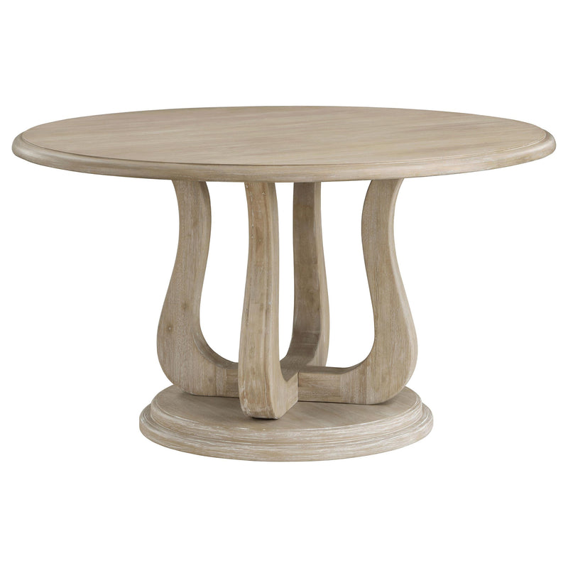 Trofello 5-piece Round Dining Table Set White Washed - 123120-S5