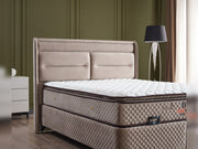 Truva Storage Bed With Headboard - Twin in Beige - 200-ELIF-90-EY236-SB