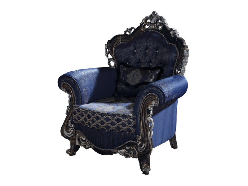 Tuana 43" Wide Tufted Armchair - Gate FurnitureTraditional Accent Chairs