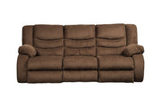 Tulen Chocolate Reclining Sofa - Gate FurnitureReclining Sofa