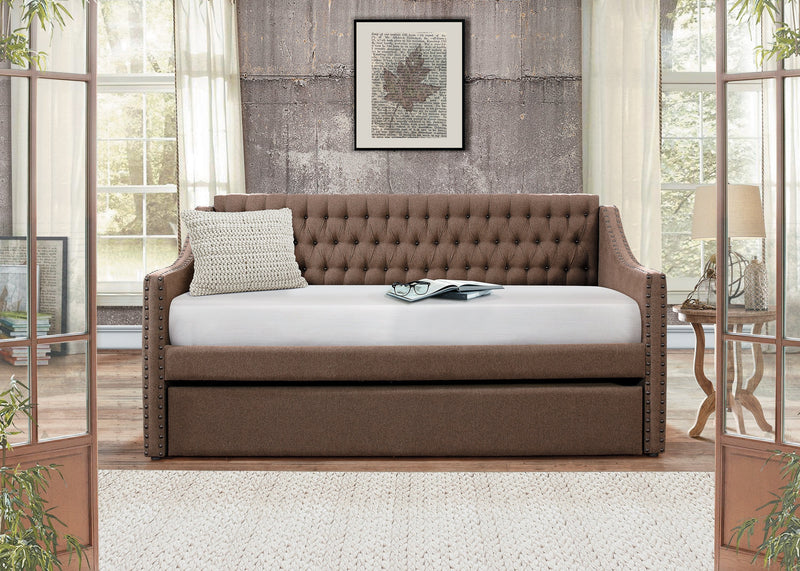 Tulney Brown Daybed with Trundle - Gate FurnitureDaybed