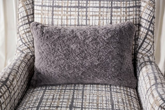 Turnham White/Black Accent Chair - FM61112WH-CH-PT