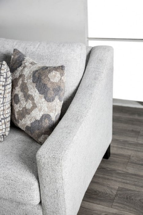 Turnham White/Black Loveseat - FM61112WH-LV