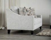 Turnham White/Black Sofa - FM61112WH-SF