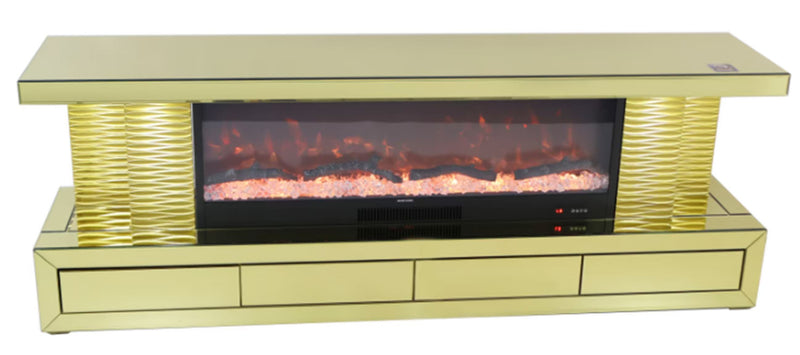 TVS123 70.9 x 15.7 x 26.4 inches Fireplace TV Stand - 210000008008