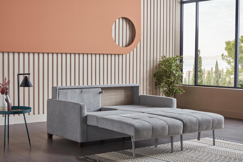Twinsoft Queen Sleeper (Beatto L.Gray) 4 Pieces - Gate FurnitureSleeper Sofa